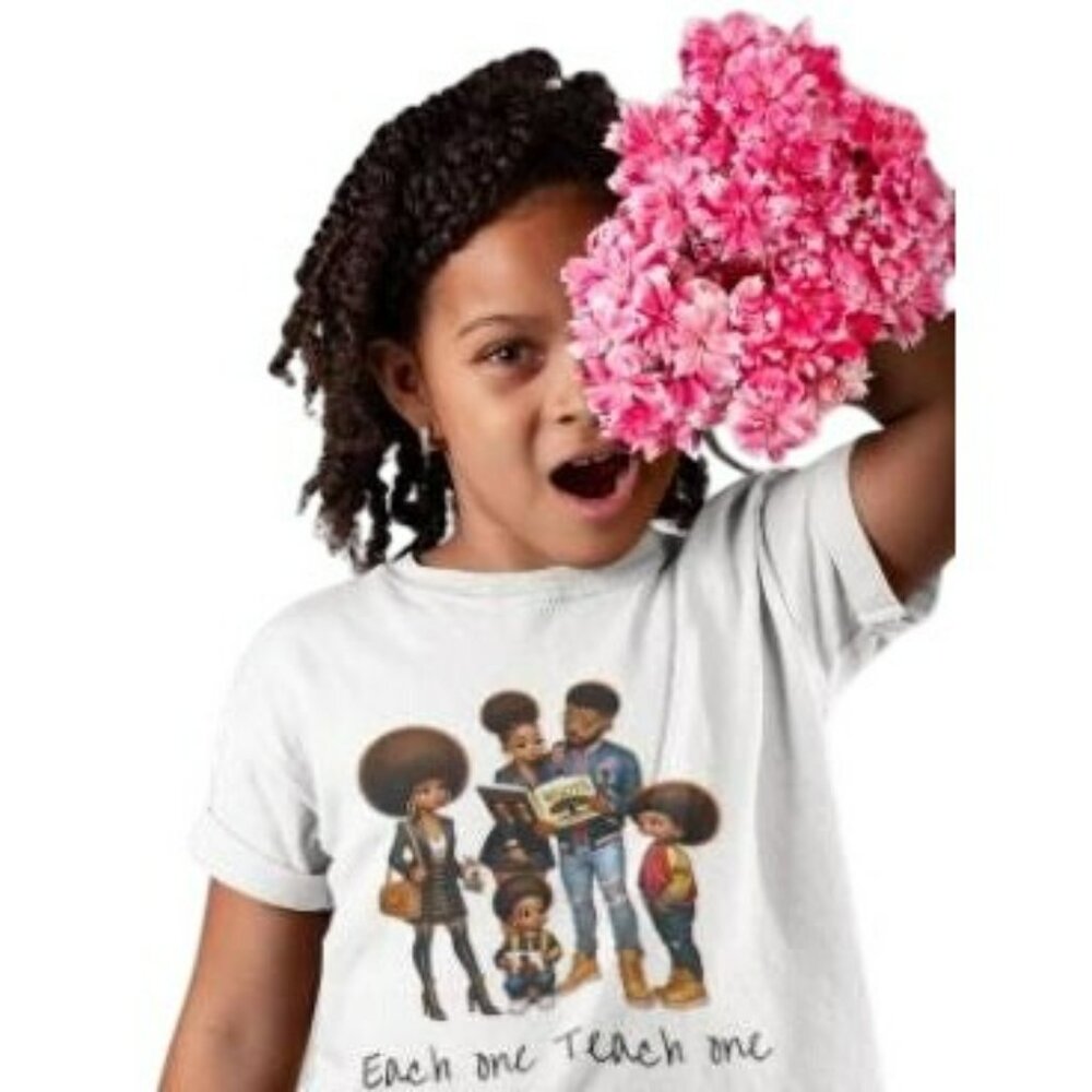 Each One Teach One Graphic T-Shirt For Adults & Kids - Picture 5 of 8